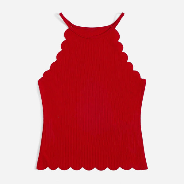 Women's Shell-Edged Sleeveless Camisole