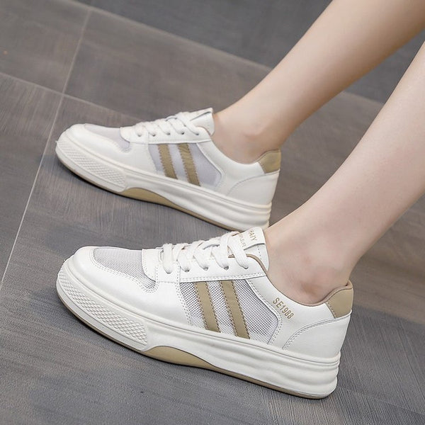Mesh White Sneakers Womens Shoes 2024 Springsummer New Style