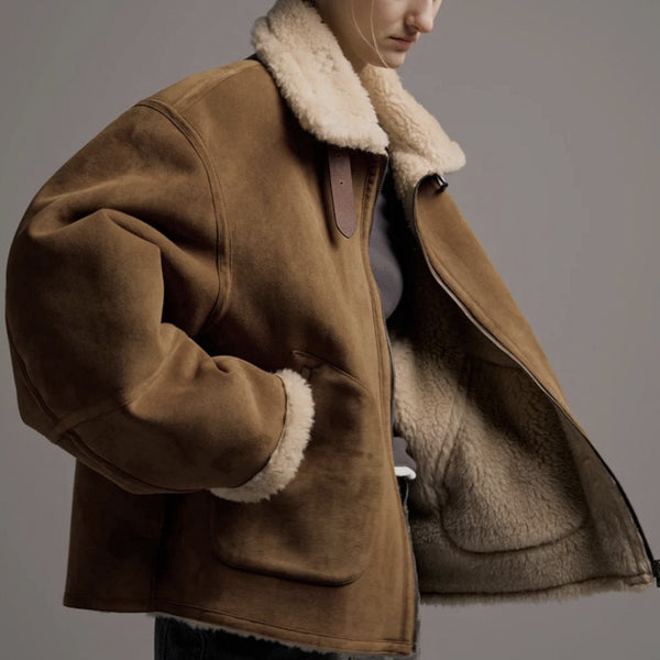 Winter Thickened All-in-one Turn-downstand-up Collar Coat
