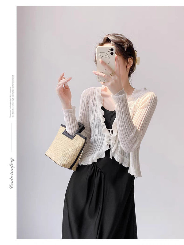 Outfit With A Slip Dress A Sun-protective Shirt