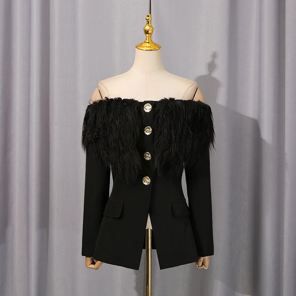Autumn Design Stylish Elegant Suit Jacket For Women