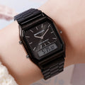 Mens Business Quartz Watch Simple Mens Wristwatch Dual Display