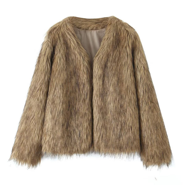 Women's Simple Fur Coat Jacket