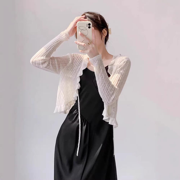 Outfit With A Slip Dress A Sun-protective Shirt
