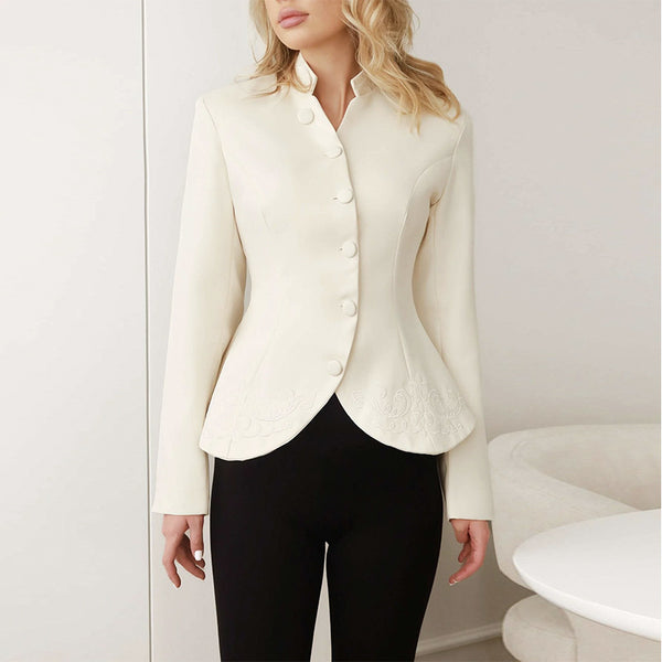 Women's Slim-fit Long-sleeve Jacket Top