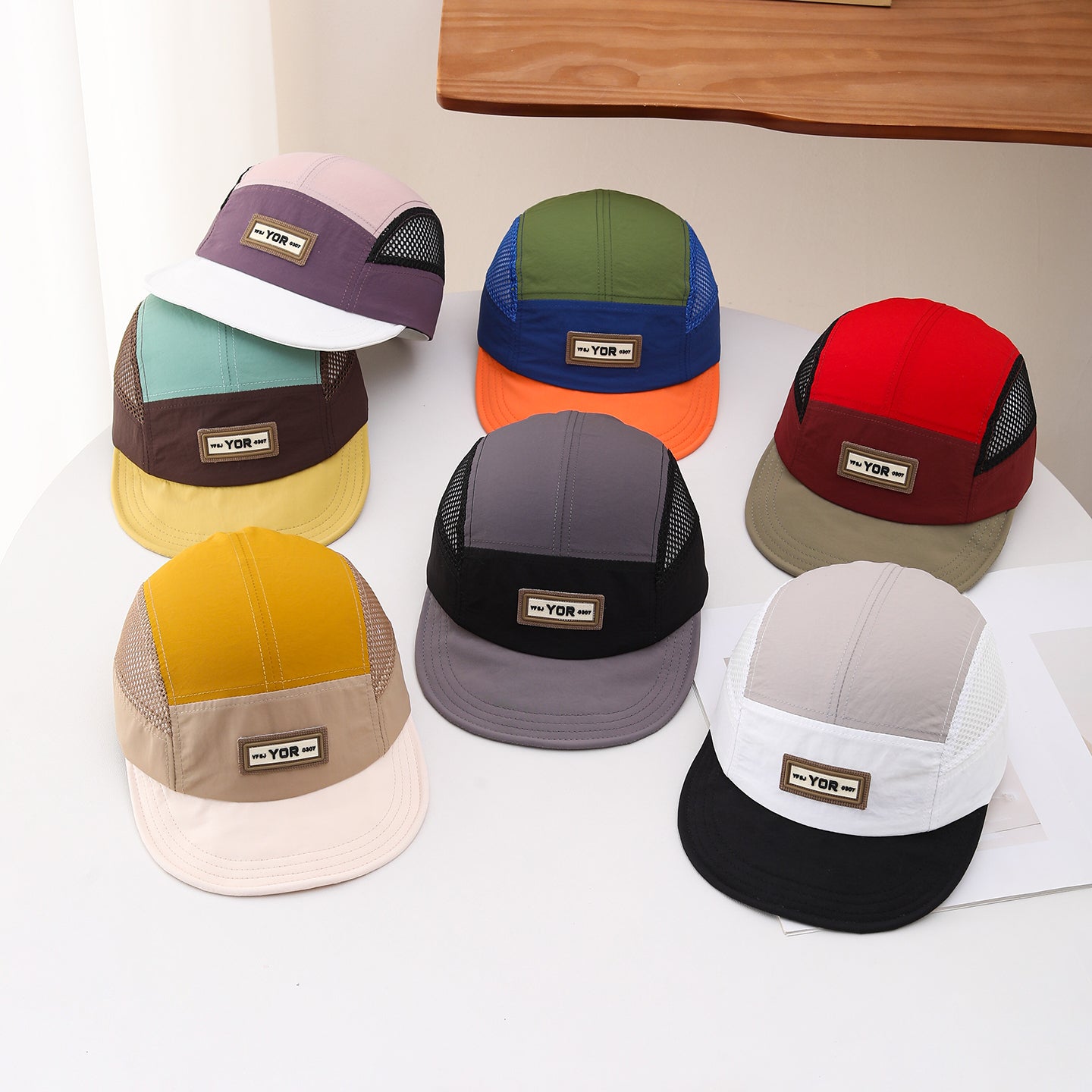 Men's And Women's Multi-color Letter Patchwork Mesh Sun Protection Breathable Quick-drying Adjustable Fashionable Casual Baseball Cap For Outdoor Sports, Street Travel