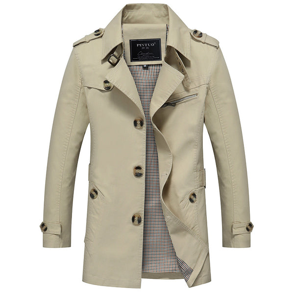 Casual Black Slim Fit Cotton Side Seam Sidekick Single-breasted Jacket