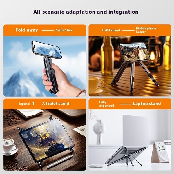 Foldale Magnetic Phone Holder Multi Form Adjustable Desktop Tablet Stand Handheld Mount Laptop Bracket