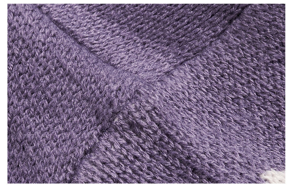 Star Yarn Dyed Loose Hooded Sweater