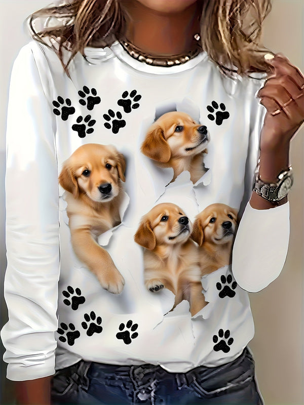 Women's Casual Loose Crewneck T-Shirt