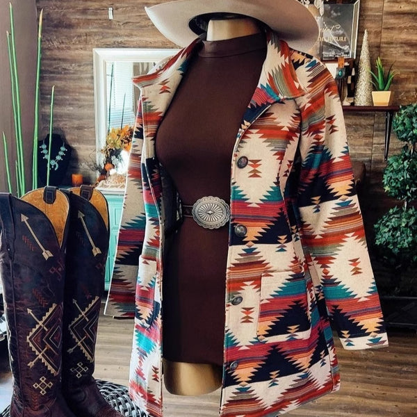 Long-sleeve Cardigan With A Digital Print For Girls