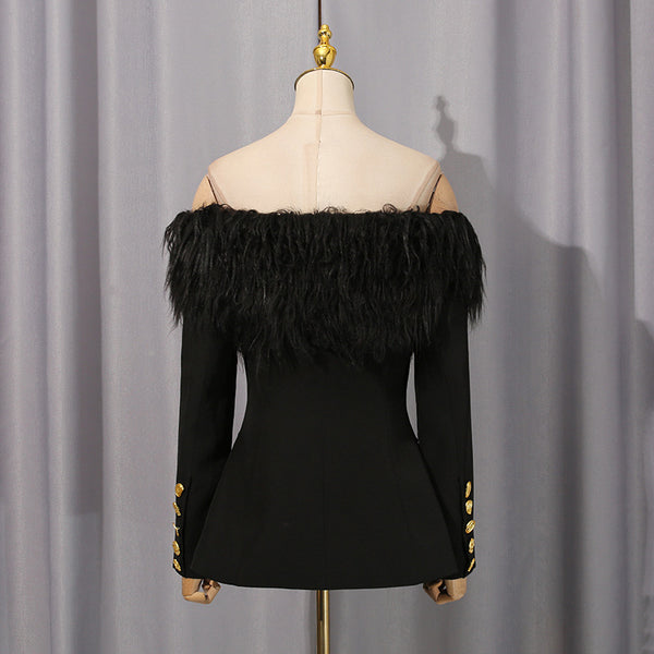 Autumn Design Stylish Elegant Suit Jacket For Women