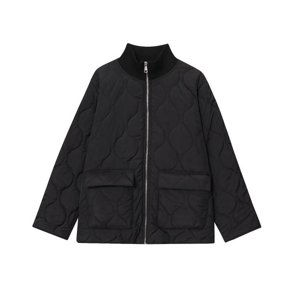 Loose, Oversized Quilted Lightweight Cotton-padded Jacket