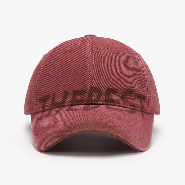 Letter Graffiti Baseball Cap Curved Brim Soft Top Cotton Blend Adjustable Snapback Hat