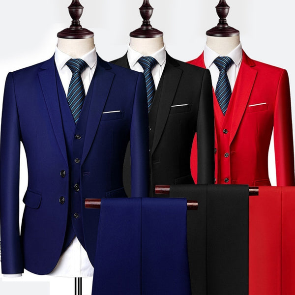 Black Men's Suit Business Suit