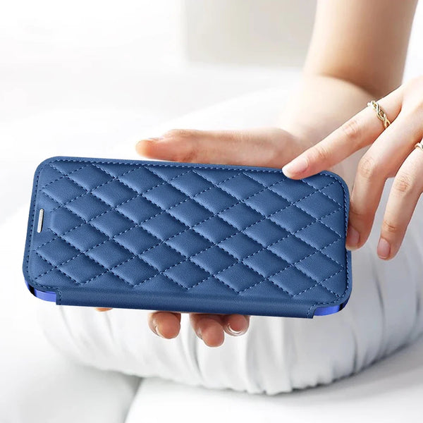 Leather Flip Case for Samsung Galaxy S25 S24 S22 S23 Plus Ultra S25U Card Holder Magnetic Camera Protection Phone Cover