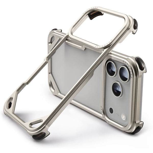 Oatsbasf Metal Phone Case for iPhone 17 Pro/Pro Max/17 Air Case Minimalist Wireless Charging Ultra-thin Bumper Protecitve Case