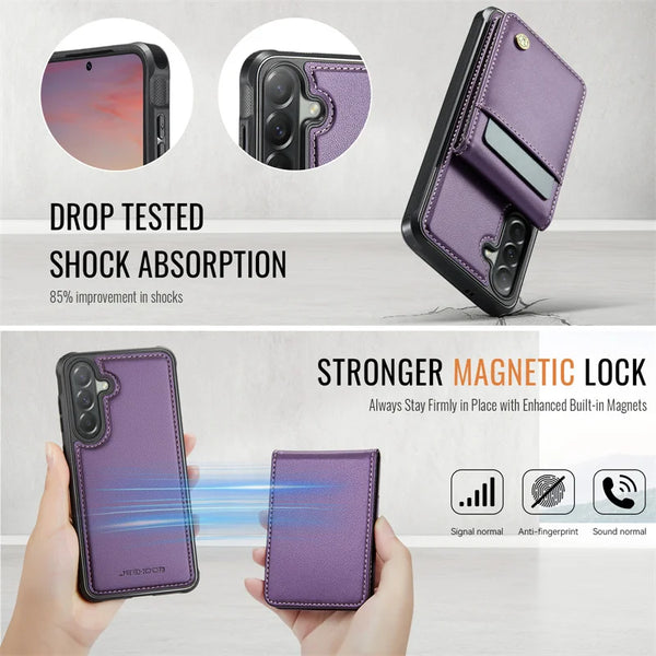 Magnetic Flip Leather Phone Case for Samsung Galaxy A57 5G A37 A17 A16 A36 A56 A15 A35 A55 A14 A34 A54 A13 A53 Wallet Card Cover