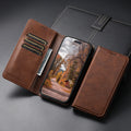 SUTENI For iPhone 17 Pro Max 16 Plus 15 Pro 14 13 12 Phone Case Faux Leather Card Holder Stand Wallet Magnet Flip Cover
