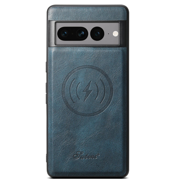 SUTENI Luxury Faux Leather Delicate Hand Feel Phone Case Magnet Wireless Charging For Google Pixel 9XL 8Pro 7A 6