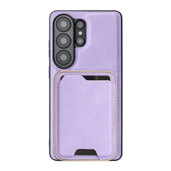 2 in 1 Leather Case for Samsung Galaxy S26 S25 Ultra S24 Plus S23 S26U S25U Wireless Charging Ultra Thin Card Slots Phone Cover