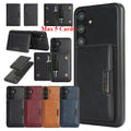 2 in 1 Leather Case For Samsung Galaxy A14 A15 A16 A17 A26 A34 A35 A36 A52 A53 A54 A55 4G 5G Magnetic Card Slots Phone Cover