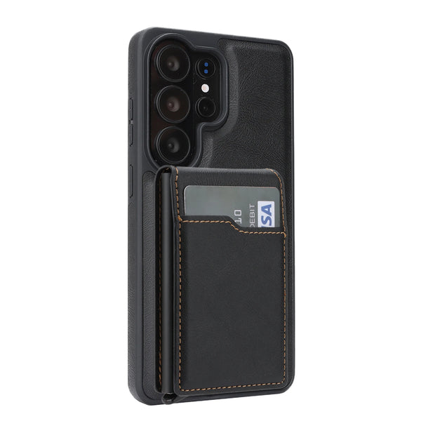 2 in 1 Card Box Leather Case For Samsung Galaxy S26 S25 Ultra S24 Plus S23 S26U S25U S24U Magnetic Cards Holder Phone Cover