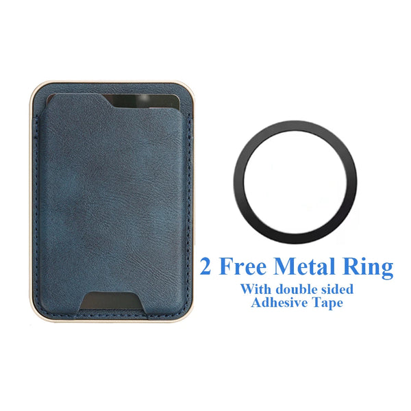 Ultra Thin Magnetic Cards Bag Holder For iphone 16 15 14 13 12 11 Samsung Oppo Xiaomi Oneplus Google Phone for All Smartphones