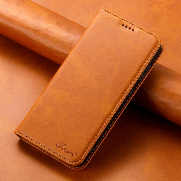 SUTENI Faux Leather Card Holder Stand Wallet Magnet Flip Cover Phone Case For Samsung Galaxy S26 Ultra S25 Plus S24 S23 S22 Note
