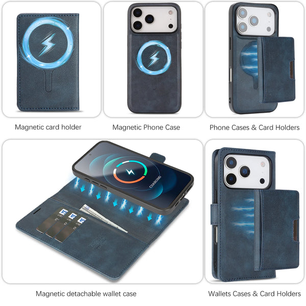 3-in-1 50% off Leather Wallet magnetic Flip back Case For iPhone 17 Promax Air 16 Pro Max 15 Plus 14 13 12 For Samsung Galaxy S25 S26 Ultra S24 Plus S23 S24