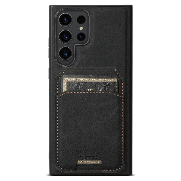 Detachable 2 in 1 Leather Wallet Magnet Card Holder Phone Case For Samsung Galaxy S24 S23 Ultra S22 Plus Wireless charging