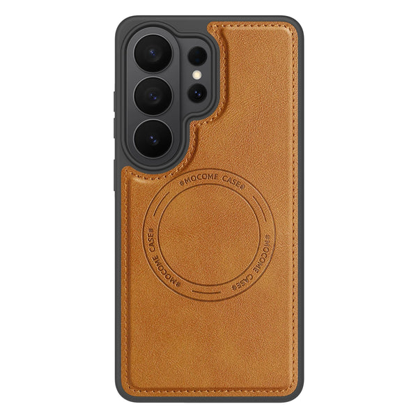 Wireless Charging Leather Case for Samsung Galaxy S26 Ultra S25 Edge Fe S24 Plus S23Ultra S25U S26U S22U Magnetic Phone Cover