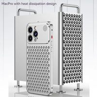 For iPhone 17 14 15 16 Pro Max Metal Heat Dissipation Phone Case Aluminum Alloy Aromatic Ultra-thin Shock-absorbing Back Cover
