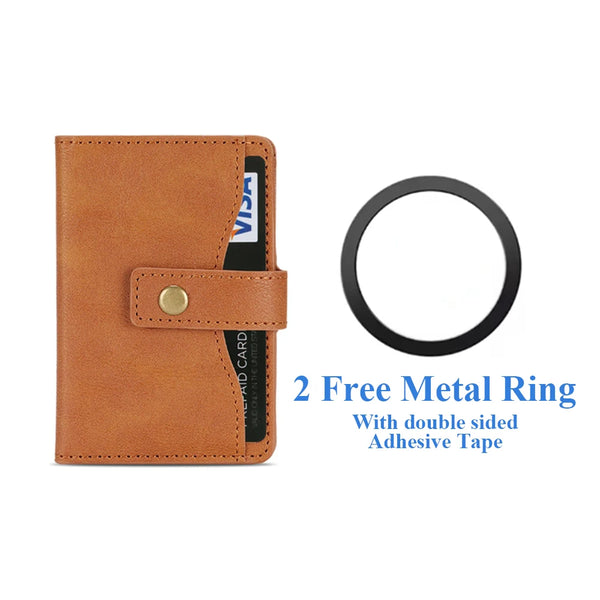 Cards Holder For iphone 16 15 14 13 12 11 Samsung Oppo Xiaomi Google Phone Strong Magnetic Wallet Card Slots for All Smartphones