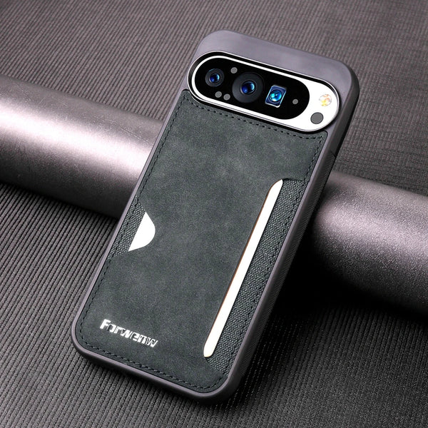 Cards Slot Leather Case For Google Pixel 9 9A 9Pro 9ProXL 10 10Pro 10ProXL Pro XL Shockproof Card Holder Phone Back Cover