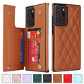 Magnetic Flip Leather Case for Samsung Galaxy S26 Ultra S25 FE S24 Plus S23 S22 S21 A16 A36 A56 Double Button Wallet Cards Cover