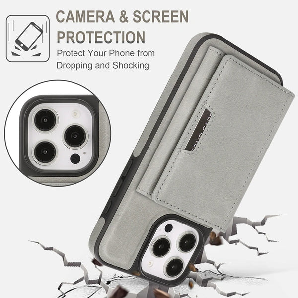 Magnetic Leather Wallet Case for iphone 16 Promax 17 Air 15 Pro Max 14 Plus 13 PM 12 Wallet 7 Cards Slots holder phone Cover