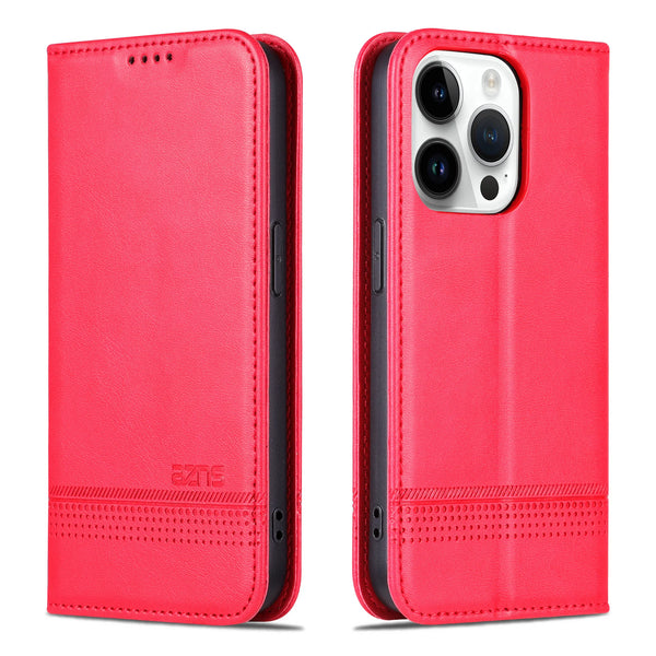 Leather Flip Case for iphone 17 Promax 17 Air 16 Plus 15 Pro max 14 13 12  Kickstand Cards Cash Slots Holder Wallet Phone Case