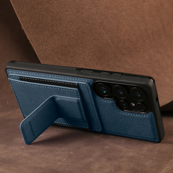 Card Slots Phone Case for Samsung Galaxy S26 Ultra S25 Plus S24 S23 S22 Fe S26U S25U Kickstand Card Holder Phone Back Cover