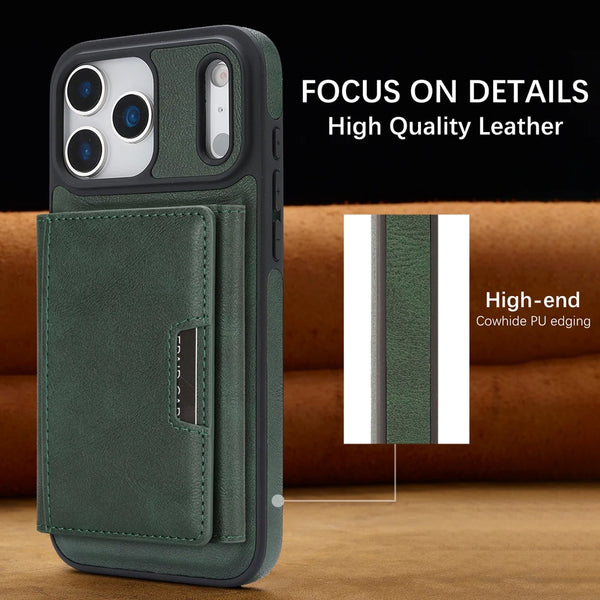 Magnetic Leather Wallet Case for iphone 16 Promax 17 Air 15 Pro Max 14 Plus 13 PM 12 Wallet 7 Cards Slots holder phone Cover
