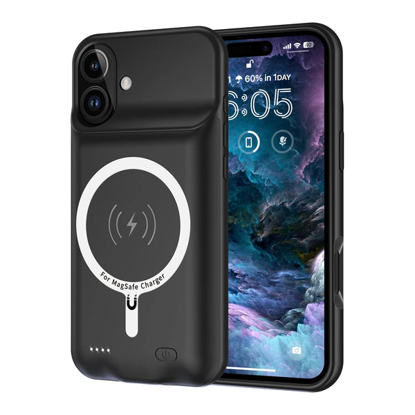 10000mAh Magnetic Battery Case for iPhone 17 Air 17 Pro Max Portable Charger Case Wireless Charging Power Bank Charger Cover