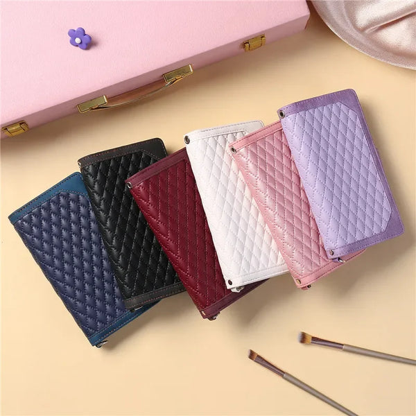 Long Lanyard Zipper Wallet Cards Phone Case for Samsung Galaxy Note 20 Ultra S26 Plus S25 FE S24 S23 S22 S21 Flip Leather Cover