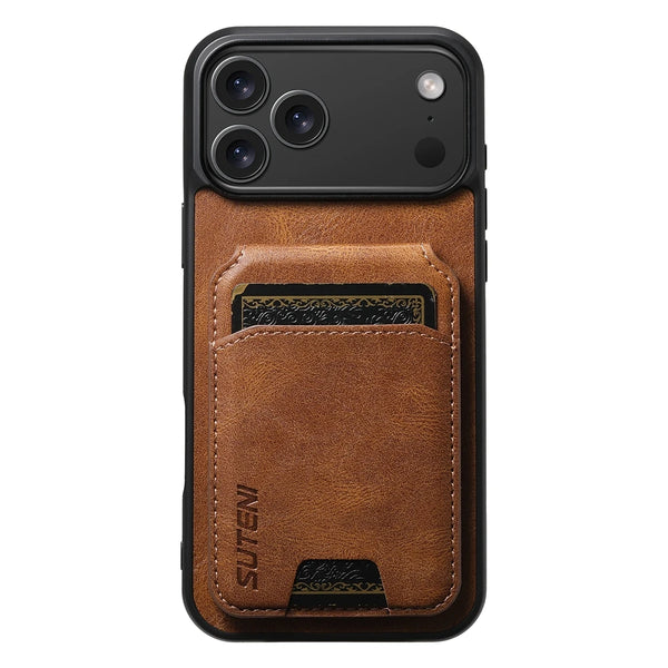 Leather Case For iPhone 17 Promax Air 16 16e Pro max 15 Plus 14 13 12 Kickstand Shockproof Card Slots Cards Holder Phone Cover