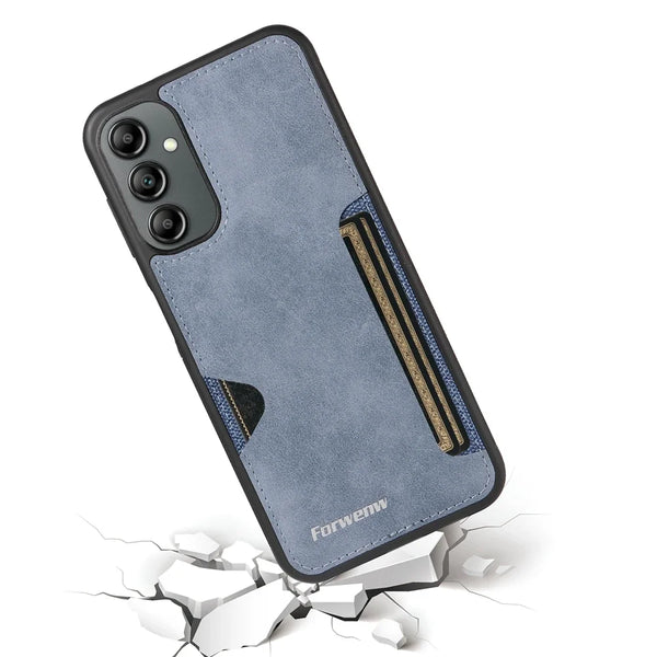 Leather Case for Samsung Galaxy A14 A15 A16 A17 A23 A24 A25 A35 A36 A53 A54 A55 A56 A71 A72 A73 4G 5G Card Slots Phone Cover