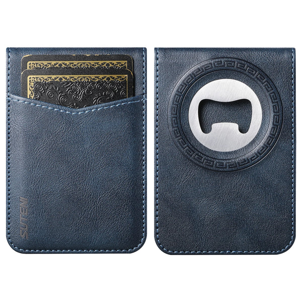 SUTENI Mobile Phone Wallet Stand Magnet Flip Pocket Card Storage Luxury Faux Leather Bottle Opener Bag Wallet Card Holder