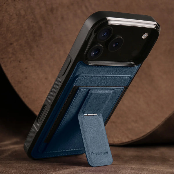 Card Slots Phone Case for Iphone 17 Promax Air 16 16e Pro Max 15 Plus 14 13 12 Mini Kickstand Card Holder Phone Back Cover