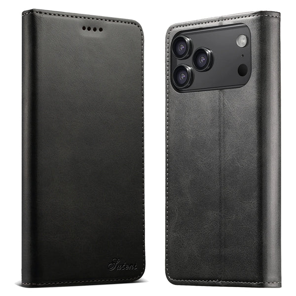 Flip Leather Wallet Case For iPhone 17 Promax Air 16 16e Pro max 15 Plus 14 13 12 Shockproof Card Slots Kickstand Phone Cover