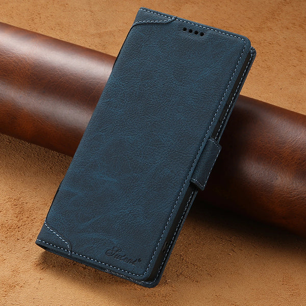 Suteni Brand Wireless Charging Faux Leather Card Holder Stand Wallet Magnetic Button Flip Cover Phone Case For Samsung Galaxy S26Ultra S25