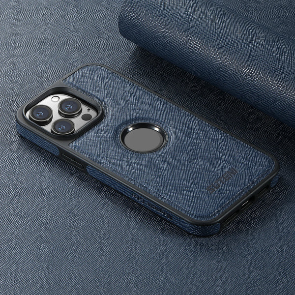 SUTENI Luxury Faux Leather Magnet Wireless Charging Phone Case For iPhone 16 Pro Max 15 Plus 14 13 12