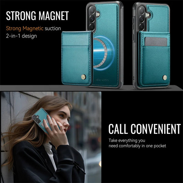 Magnetic Flip Leather Phone Case for Samsung Galaxy A57 5G A37 A17 A16 A36 A56 A15 A35 A55 A14 A34 A54 A13 A53 Wallet Card Cover